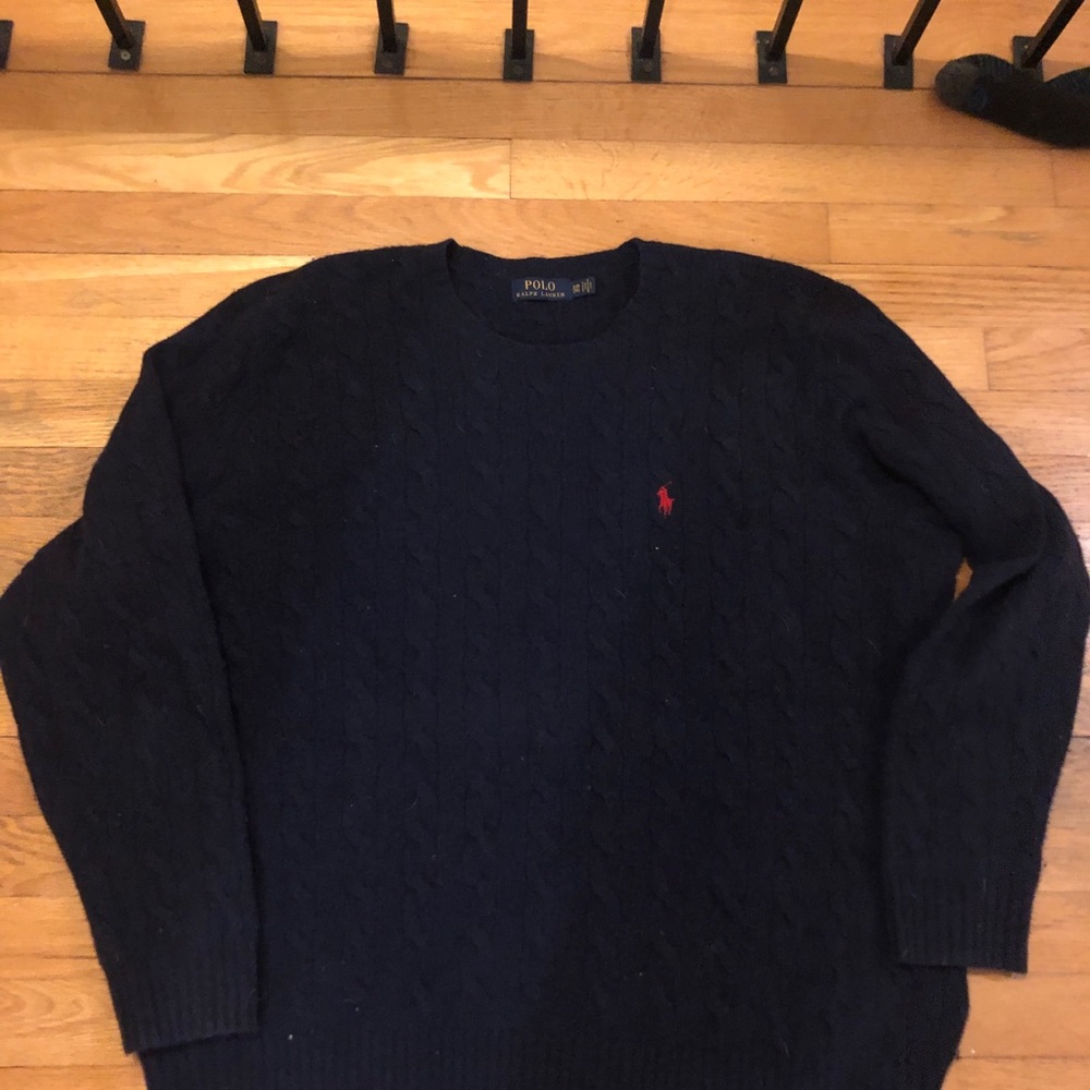 Soft, Polo cashmere sweater.